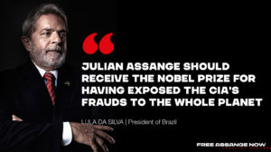 Julian Assange should receive the nobel prize for having exposed the CIA’s frauds to the whole planet